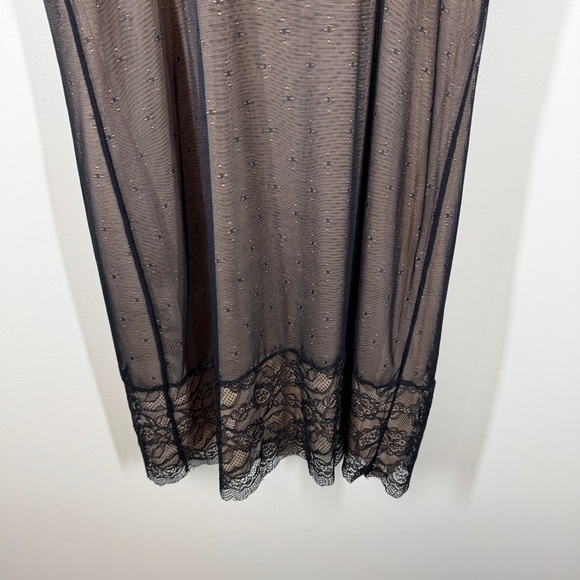 Vintage Y2K Women's Sleeveless Bralette Retro Black Intimate Nightie Dress Small - Picture 11 of 16